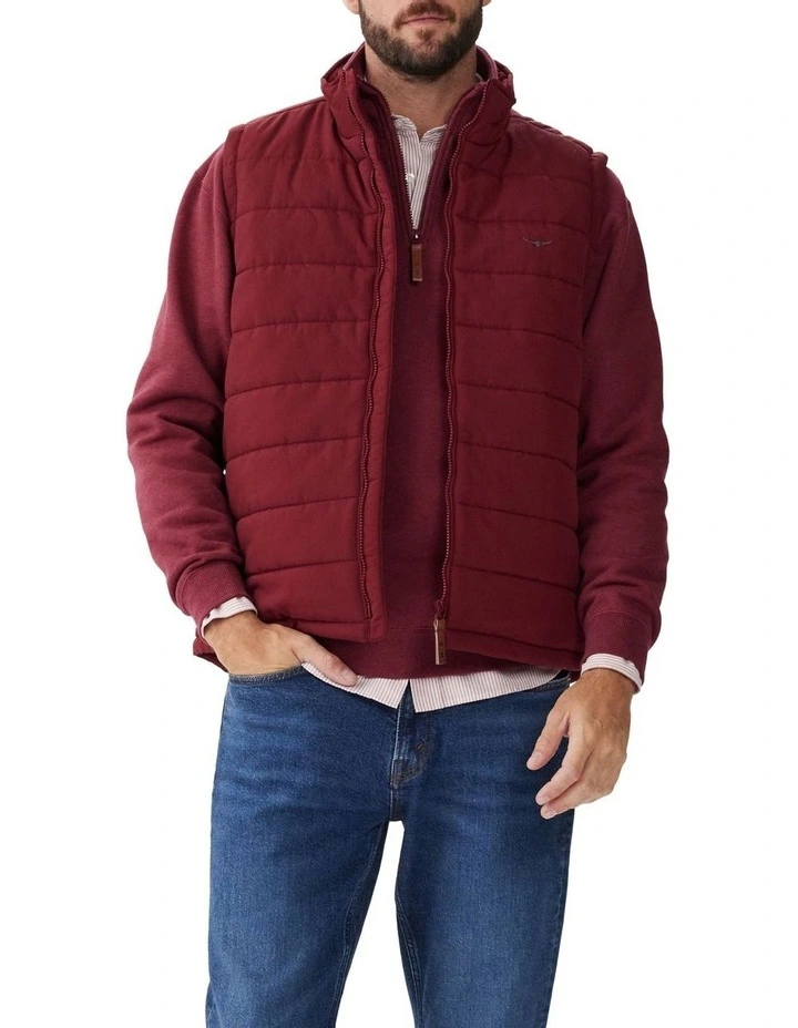 Patterson Creek Vest in Burgundy