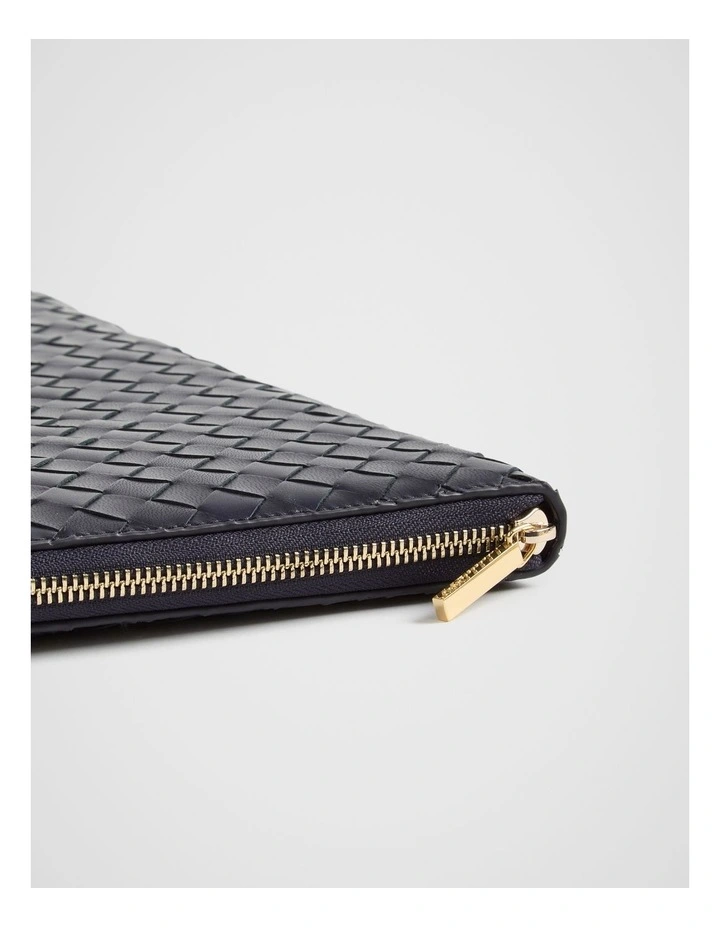 Leather Woven Case in Midnight Sky