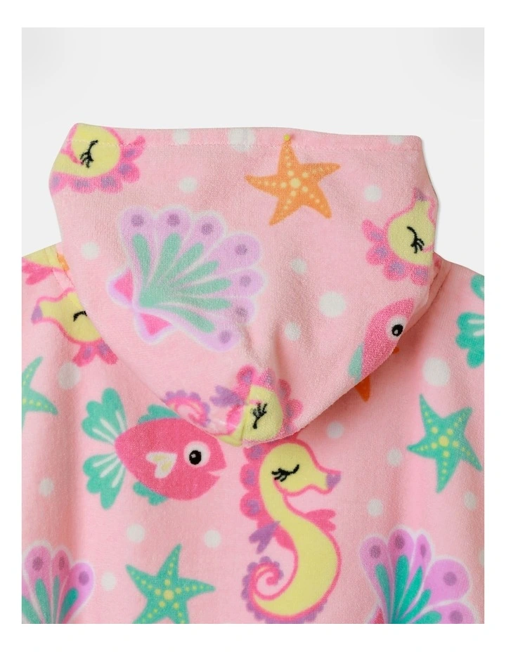 Little Sea Horse Poncho in Multi