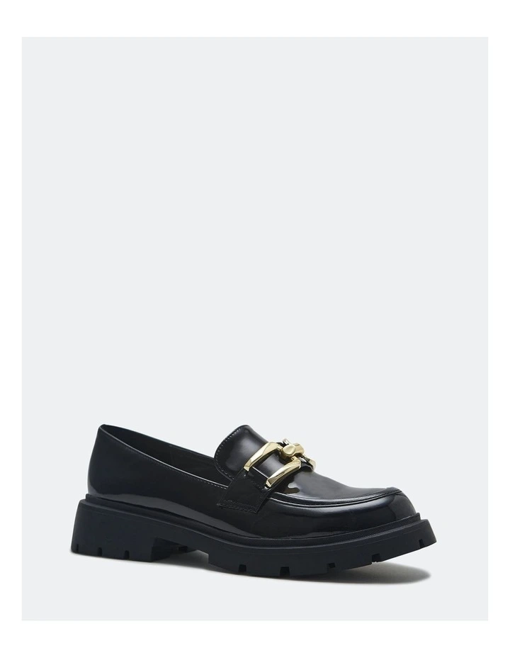 Elated Slip-on Loafers in Black Patent