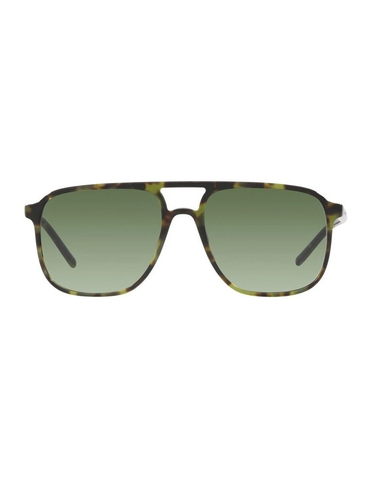 0DG4423F Sunglasses in Green Havana