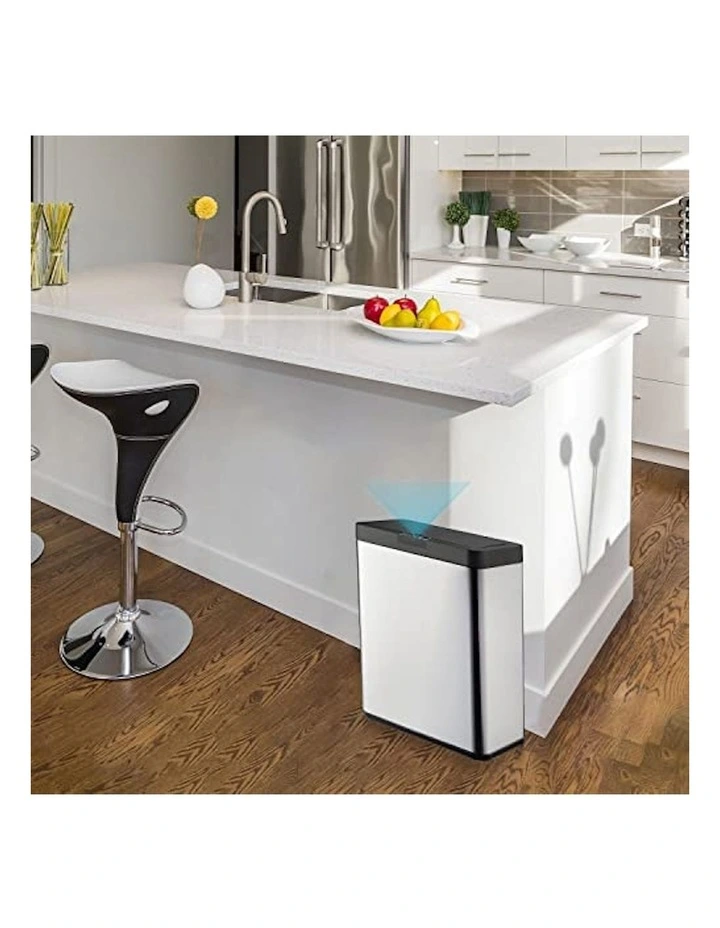 Motion Sensor Rubbish Bin 50L Wide in Black