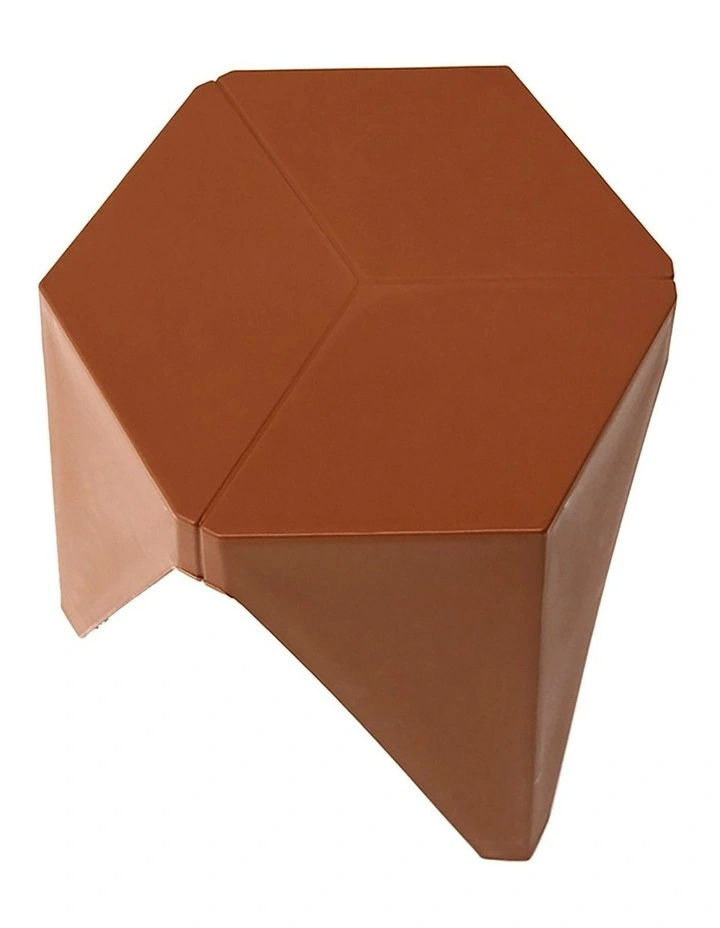 Bar Puzzle Plastic Foot Stool x2 in Red