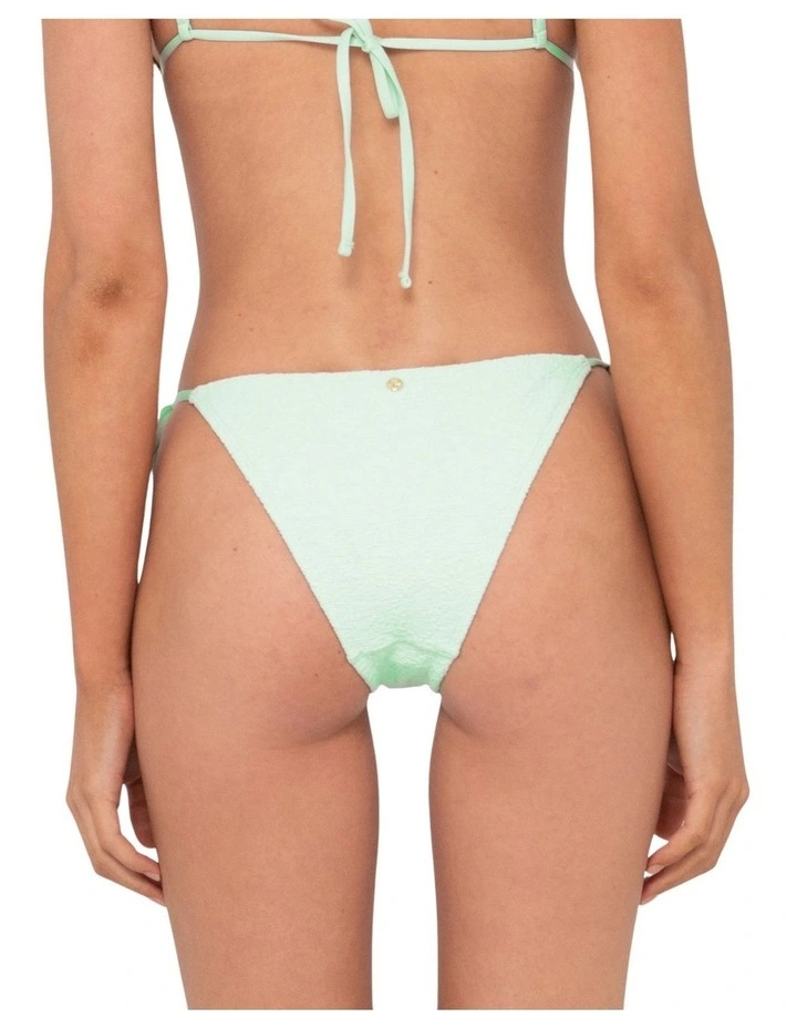 Sandalwood Midi Side Ties Bikini Pant in Green