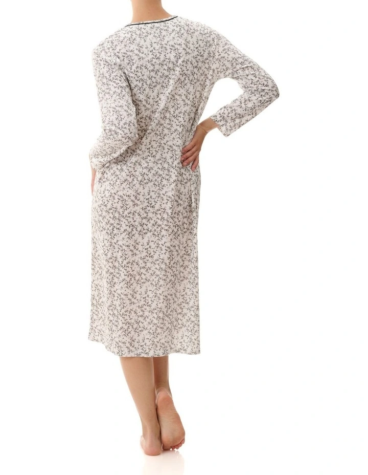 Cotton Knit Nightie in Multi
