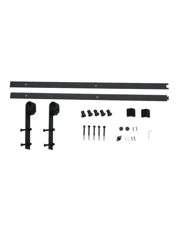 1.5M Door Hardware Track Roller Kit in Black