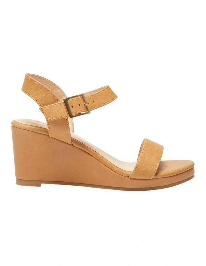 Abbey Sandals in Camel Smooth