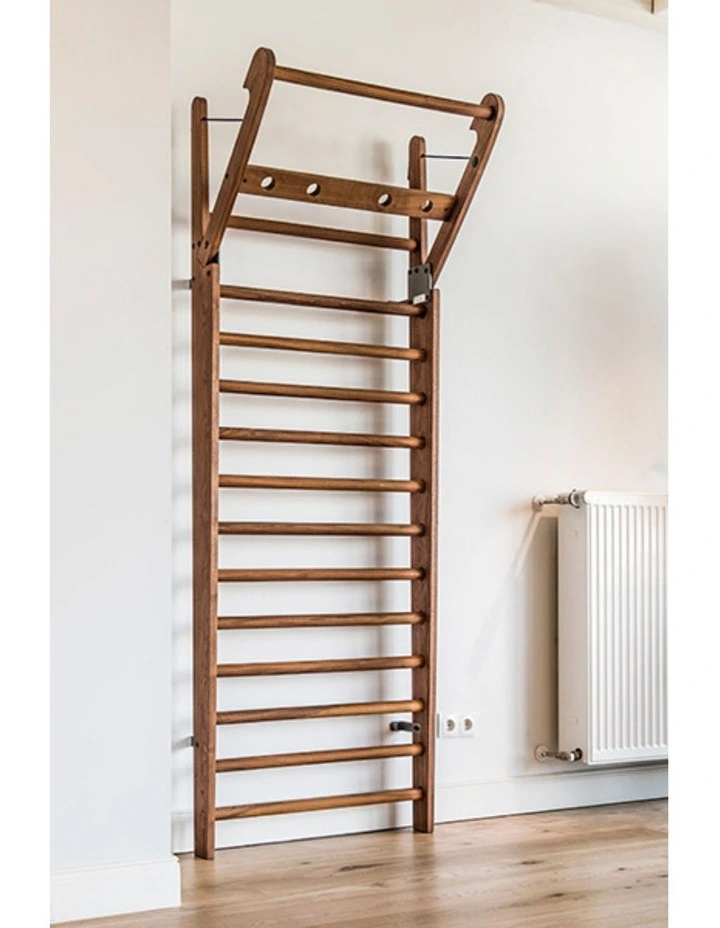 Exercise & Stretching WallBars 14 Bar in Walnut