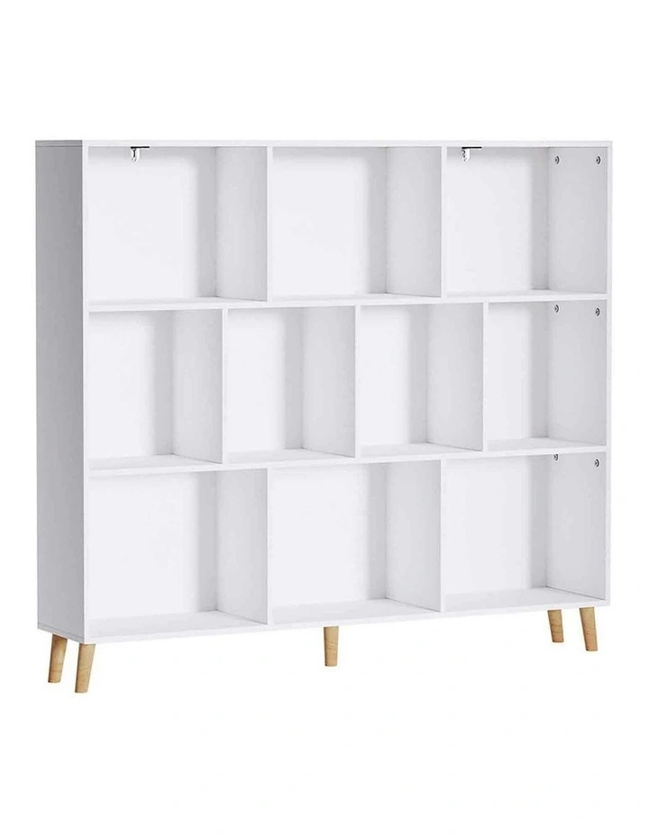 Bookshelf 3 Tiers in White
