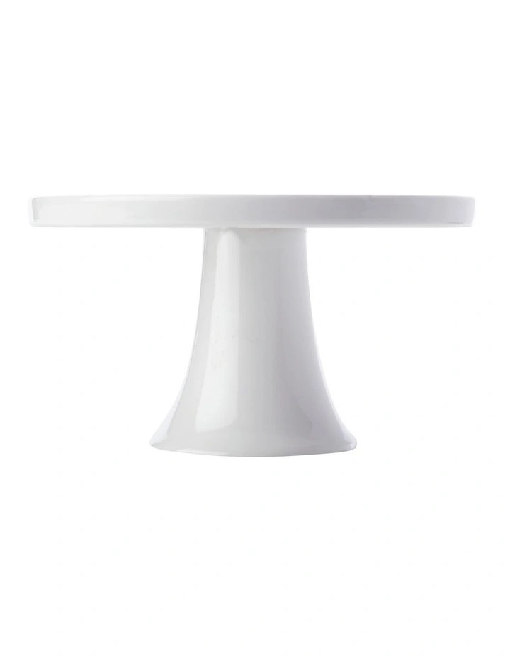 20cm Footed Cake Stand Gift Boxed in White