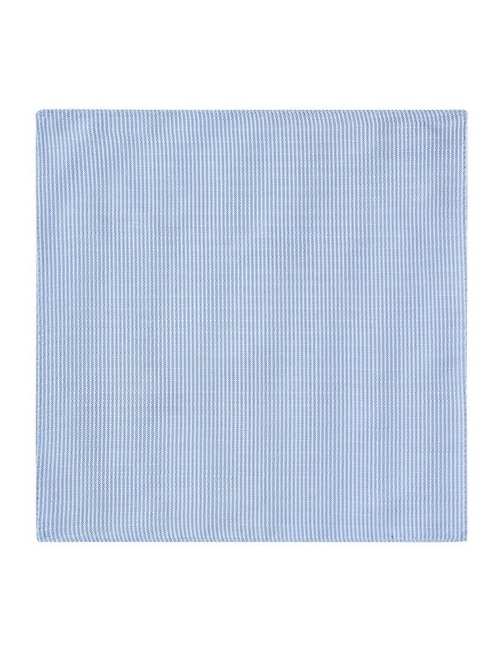 Diagonal Stripe Pocket Square in Blue