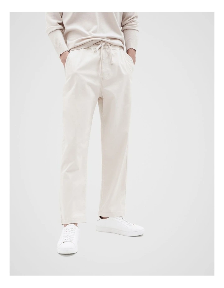Relaxed Pull On Pant in Oatmeal