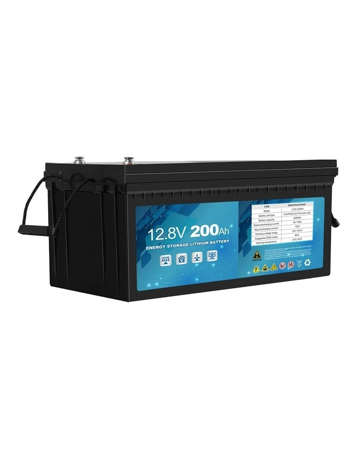12V LiFePO4 Lithium Iron 200Ah 2000 Times Rechargeable Deep Cycle Battery