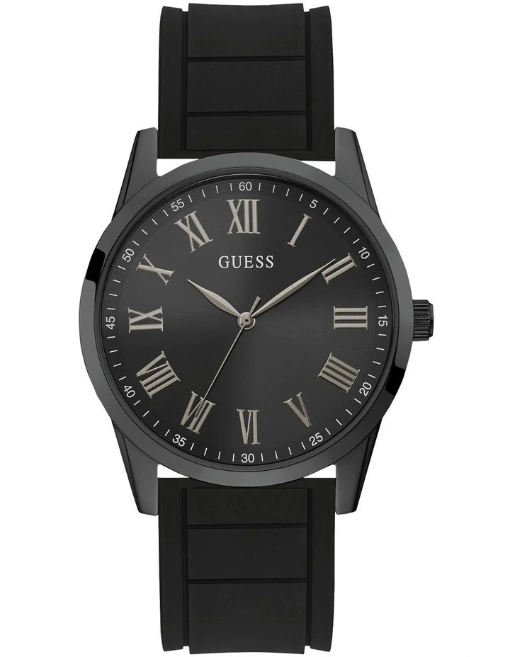 Charter Black Silicone Watch