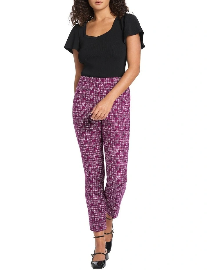 Kaira Rib Knit Top in Black