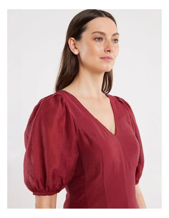Zaria Mini Dress in Red