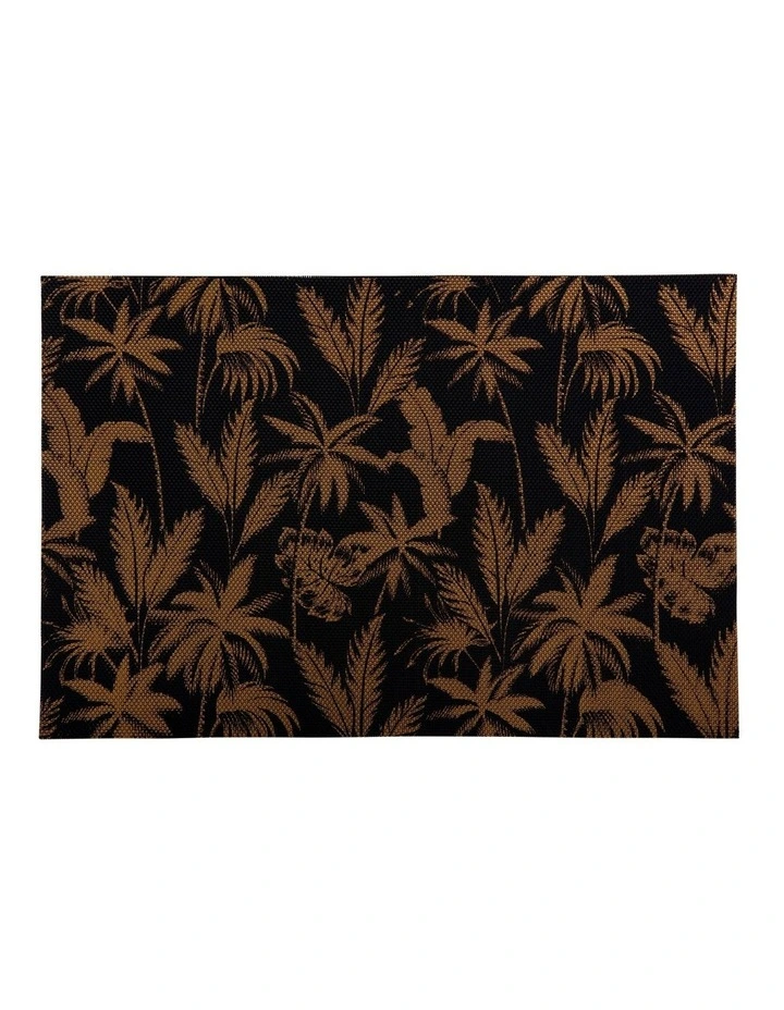 Table Accents Jungle Placemat 45x30cm In Black