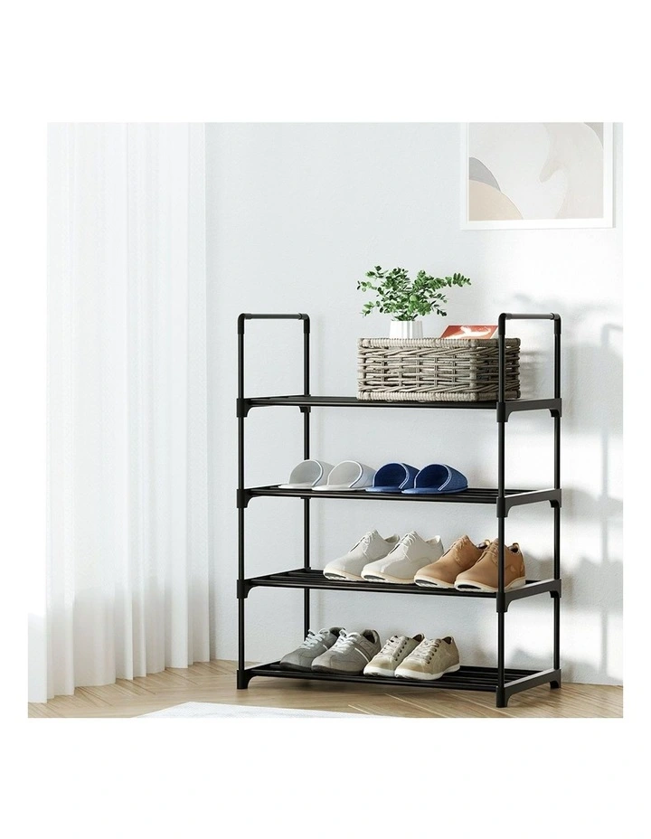 4 Tiers Stackable Shoe Rack Organiser