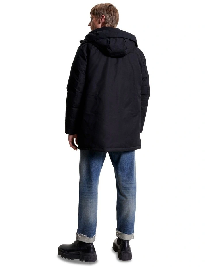 Rockie Non Fur Down Parka in Black