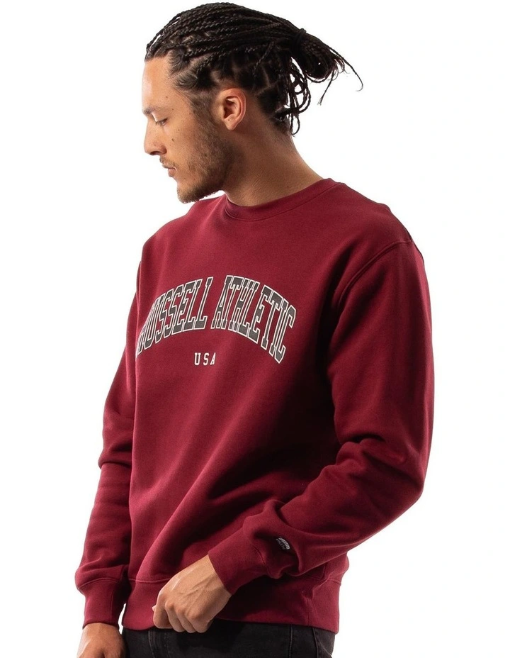 Men's Pasadena Crew in Maroon