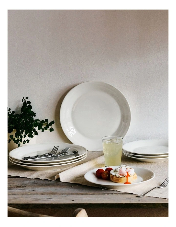 1815 Pure 28cm Set of 4 Plates in White