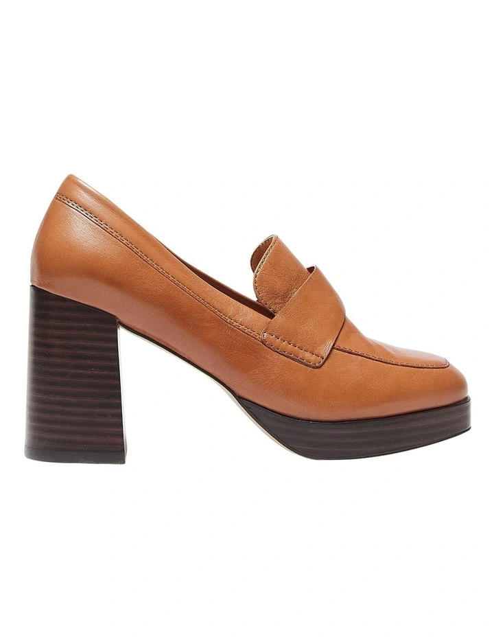Hume Heeled Shoes in Tan Leather