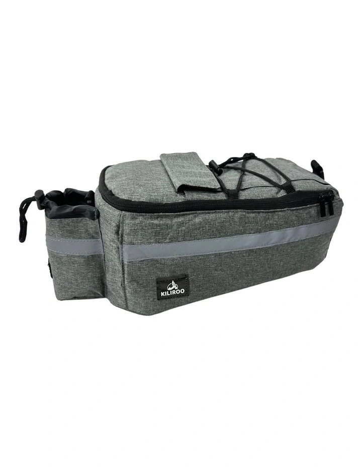 Foldable Leak Proof Insulated Cooler Bike Bag 10L in Grey