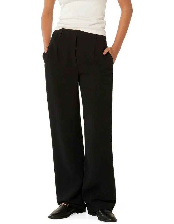 Emmie Straight Leg Pants in Black