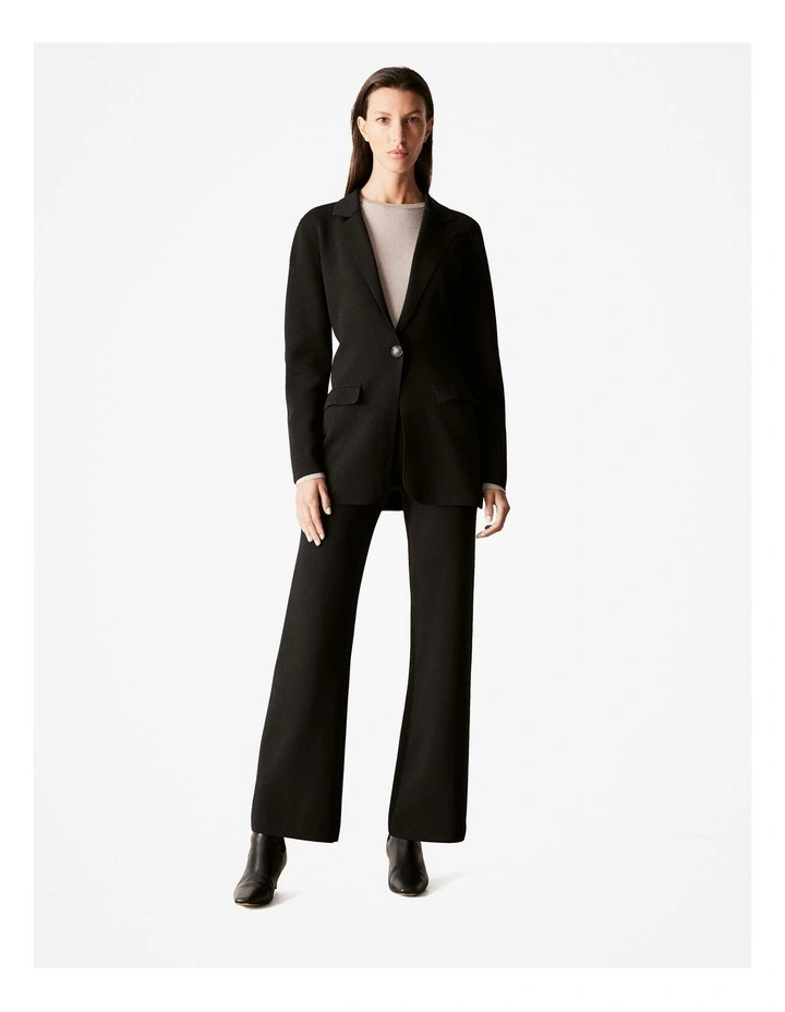 Milano Longline Blazer in Black