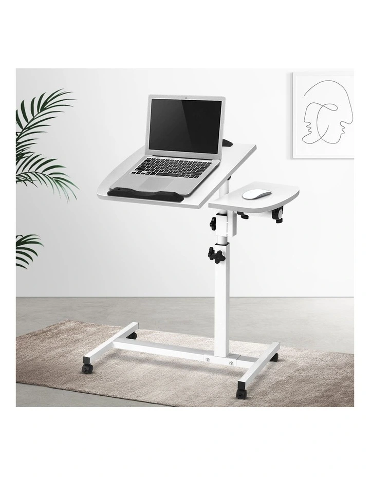 Artiss Laptop Desk Table 60CM Fan Cooling in White 60CM