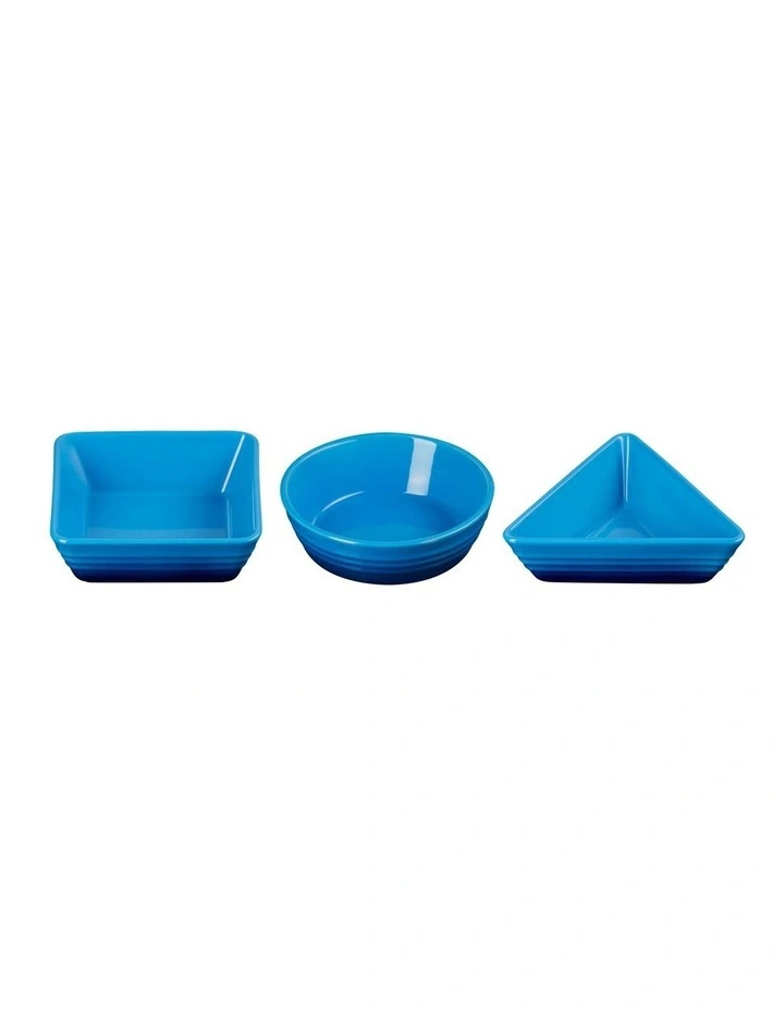Tapas Set 3 Piece in Azure Blue