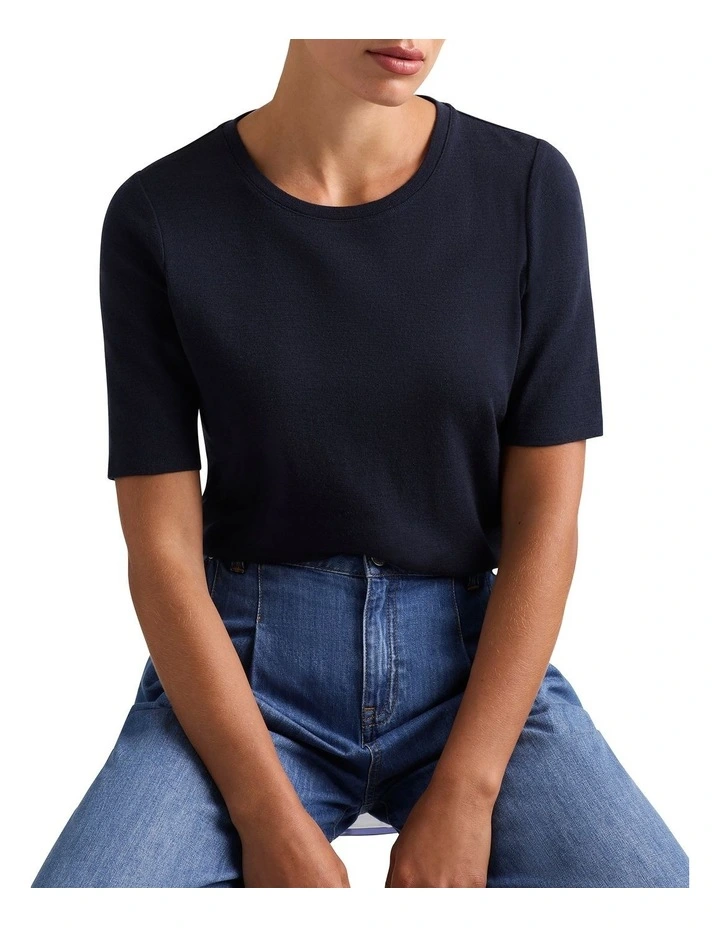 Marslie Babywool Tee in Midnight