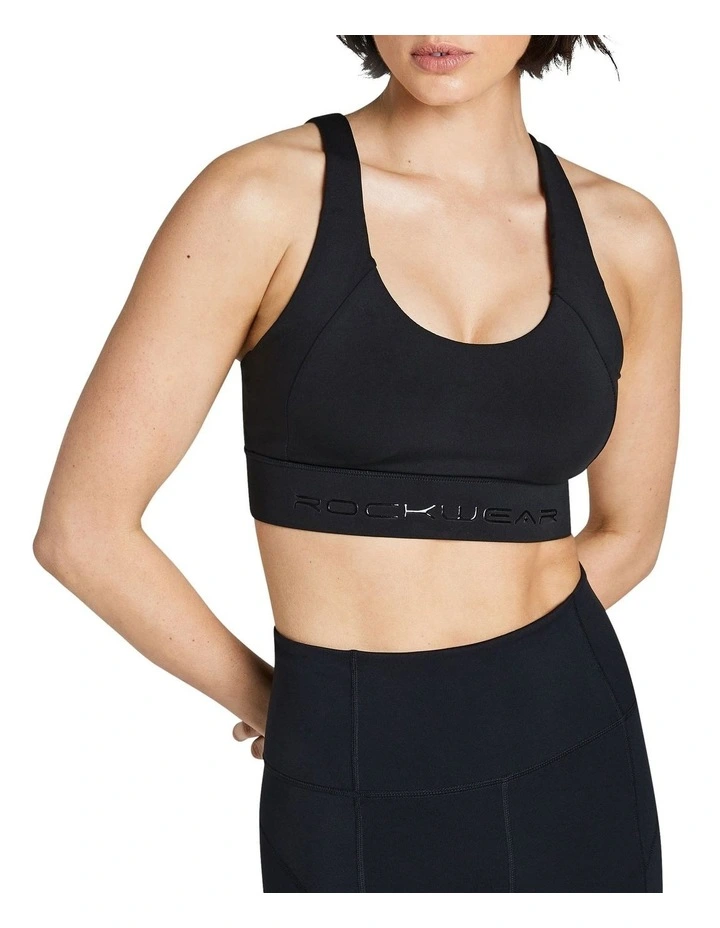 Zen High Impact Sports Bra in Black