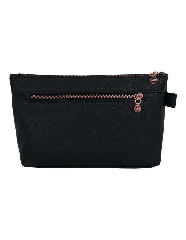 Premium Luxe Large Cosmetic Bag in Black