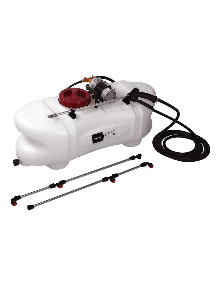 ATV Garden Weed Sprayer Boom 12V Pump Tank 60L in White