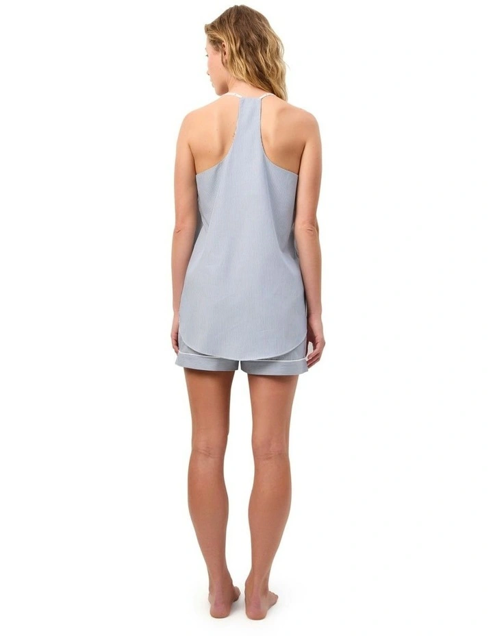 Moon Camisole Boxer Set in Blue