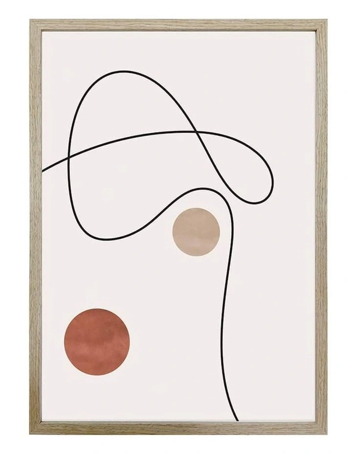Abstract Circle Wall Print Art in Multi