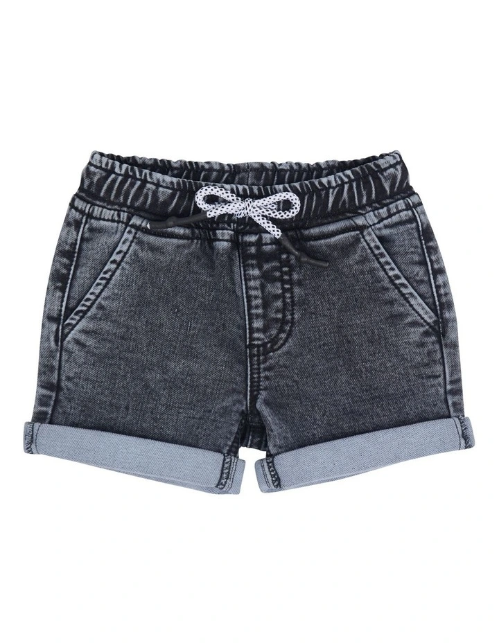 Nightfall Shorts (Sizes 0-3) in Washed Black