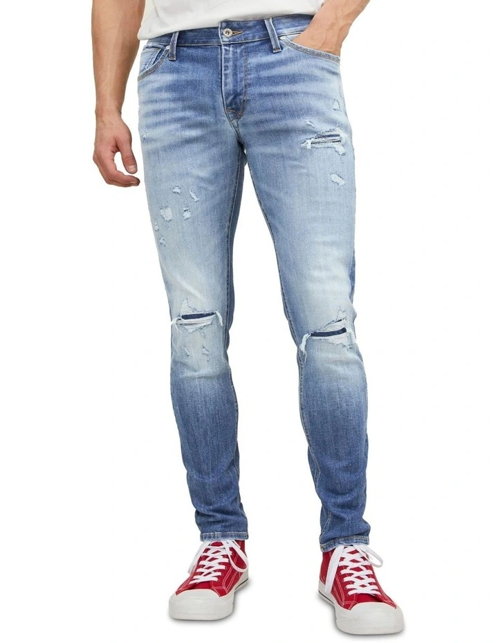 Liam Seal 484 Skinny Fit Jeans in Blue