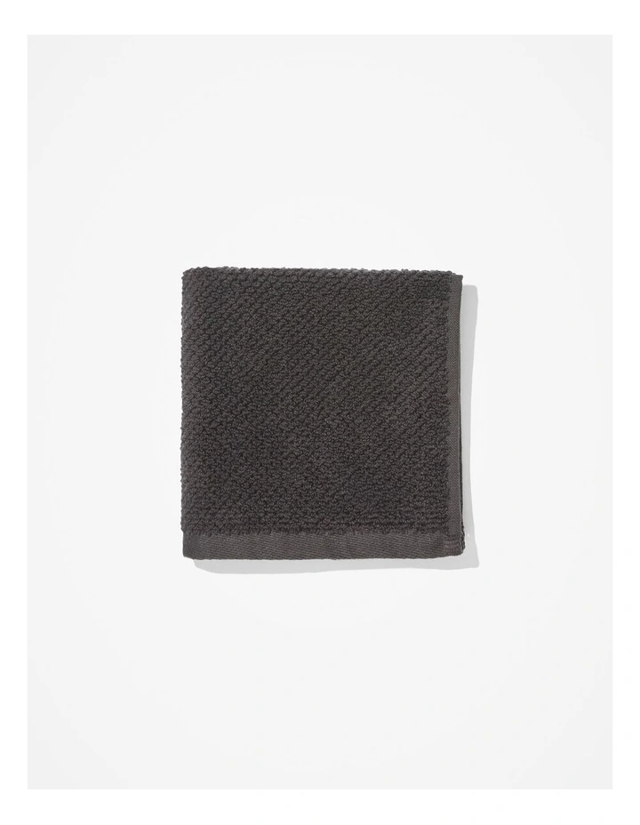 Calo Australian Cotton Face Washer in Charcoal