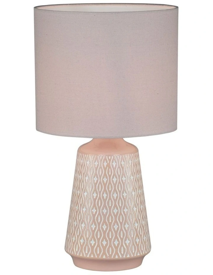 Moana Ceramic Table Lamp in Pink