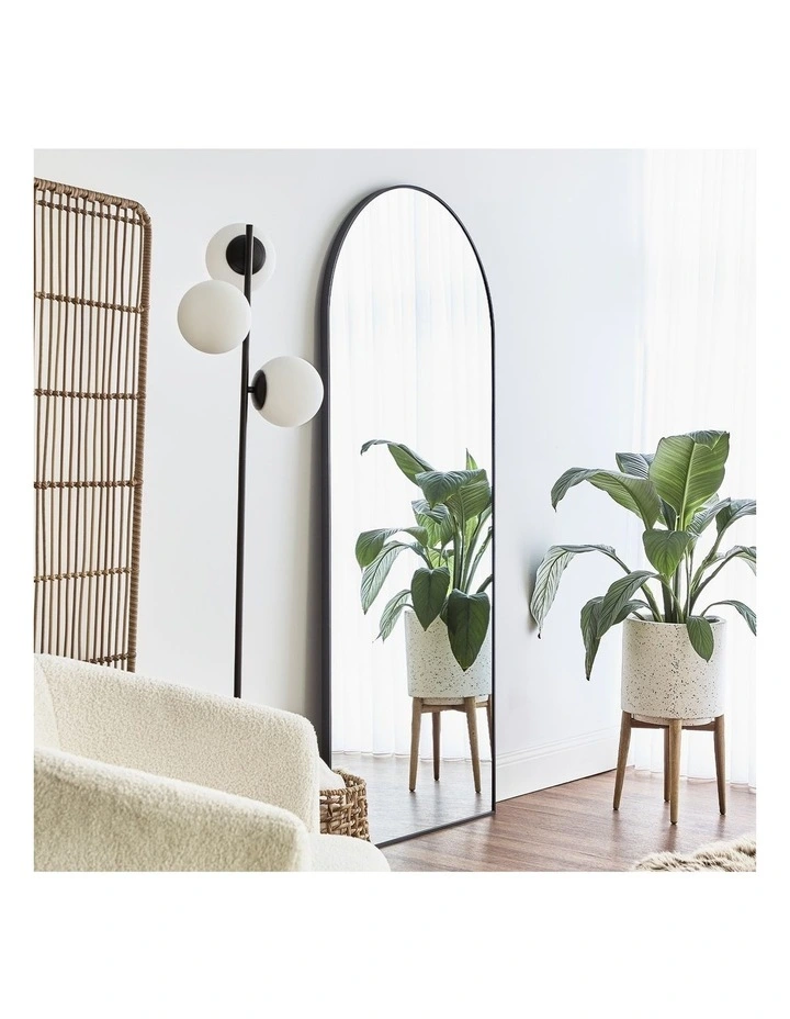 Cindy XL Arch Mirror 180cm in Black