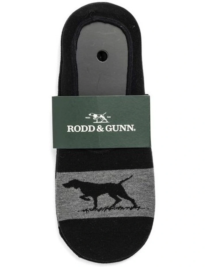Gunner Lo Show Sock 3 Pack in Nero/Grey