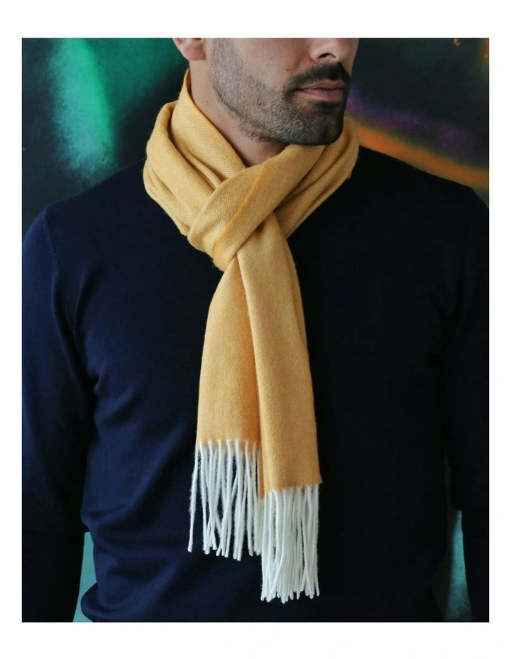 Sten Plain Scarf in Yellow