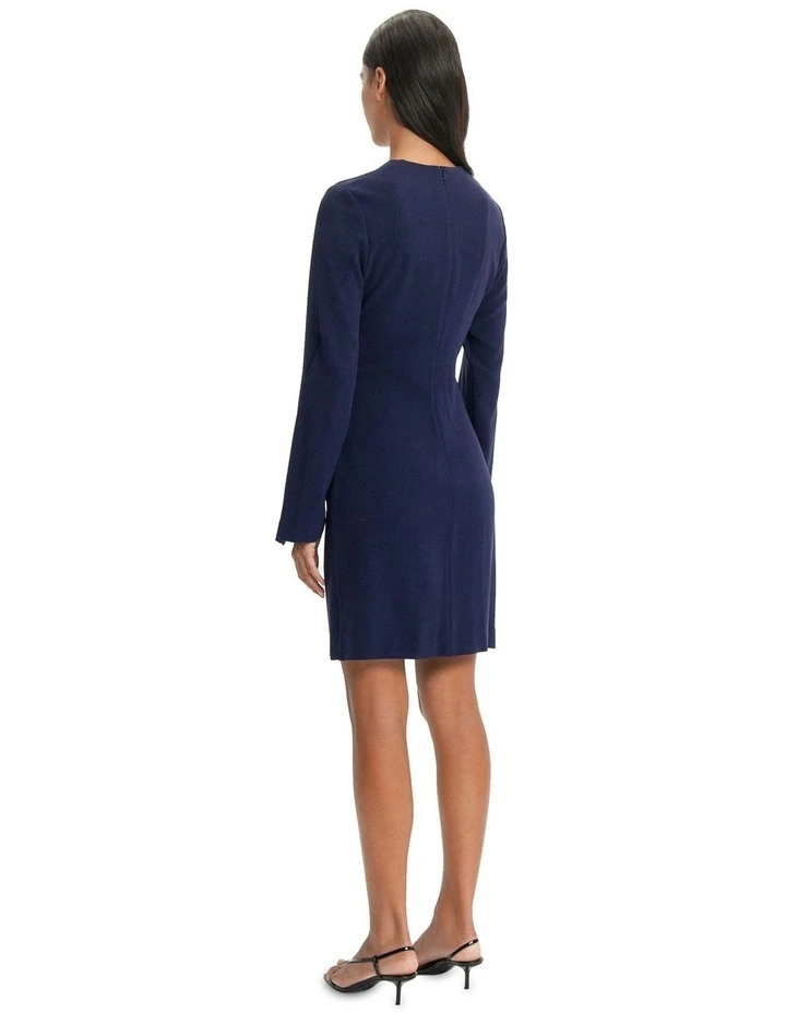 Gathered Mini Dress in Violet