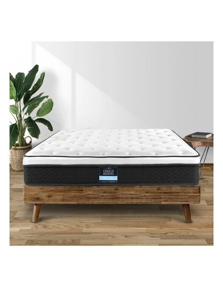 Bonnell Euro Top Spring Foam King Single Mattress 21cm in White