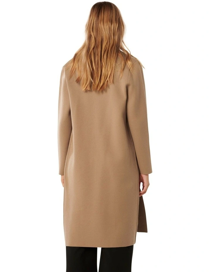 Averi Shawl Coatigan in Camel