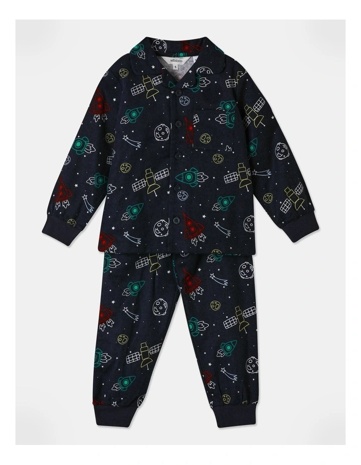 Space Pyjama Set in Navy