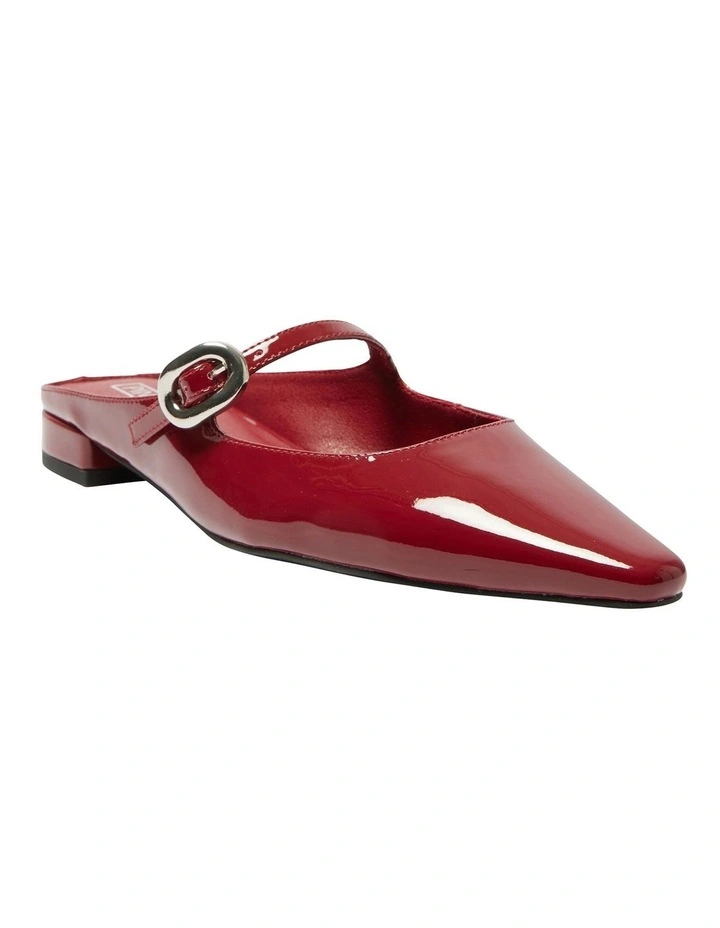 Bacall Flat Shoes in Red Patent