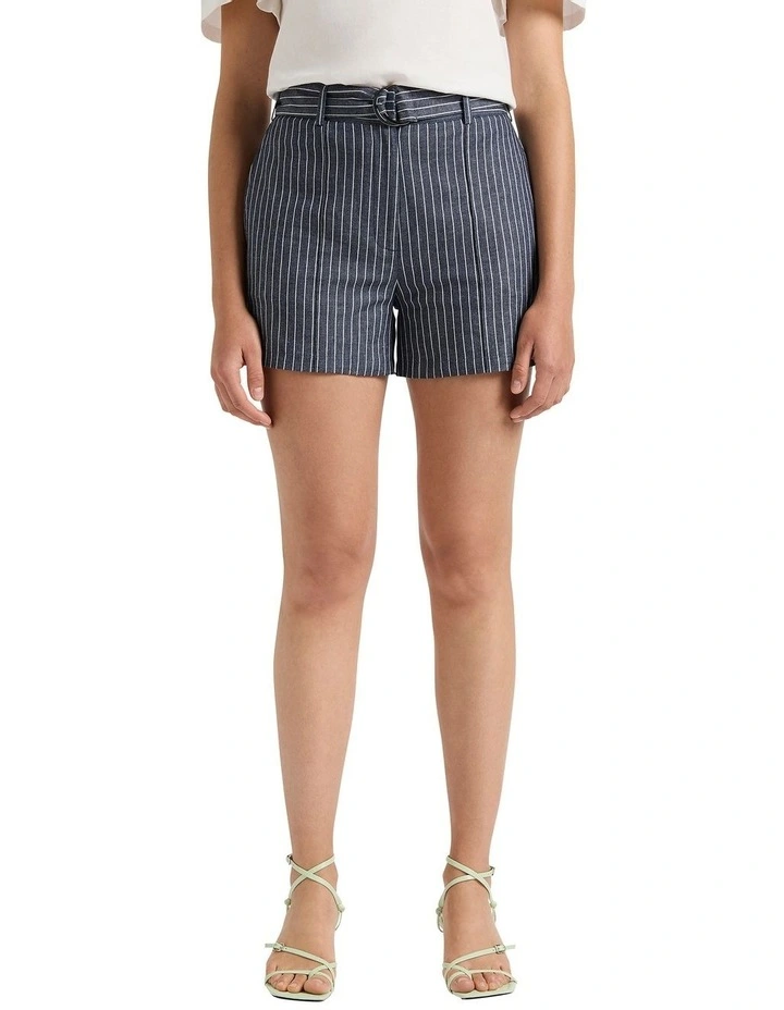 The Greatest Show Shorts in Navy Stripe